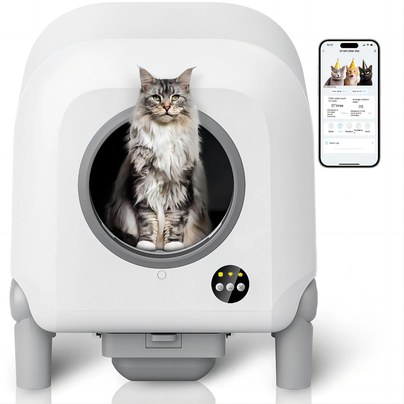ZEACOTIO SELF CLEANING CAT LITTER BOX 120L X-LARGER AUTOMATIC CAT LITTER BOX Review