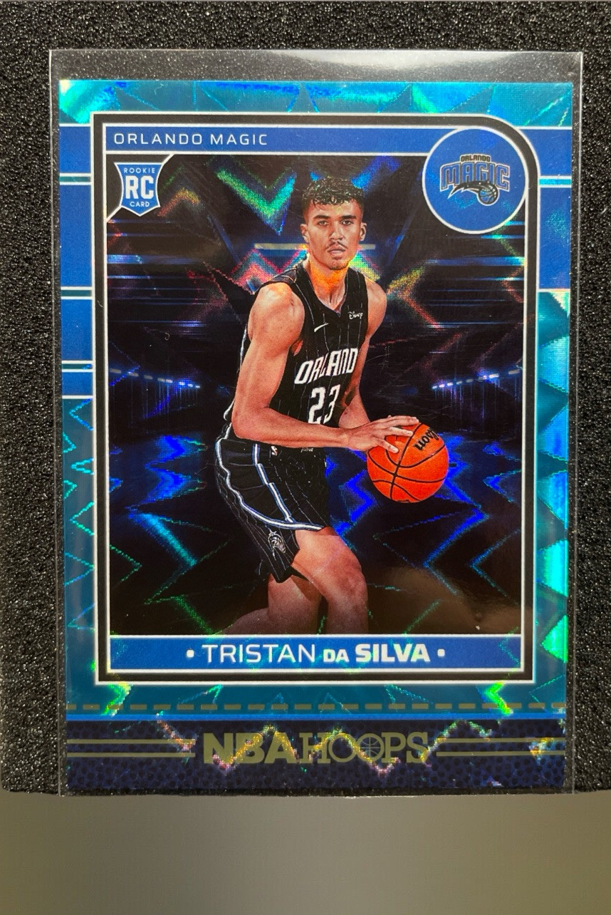 🔥2024-25 Panini NBA Hoops Tristan Da Silva Teal Explosion SP (RC) #248 Magic