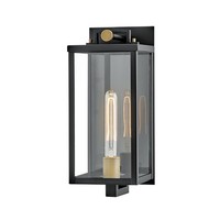 AußEnleuchte Wandlampe E27 IP44 40,7 Cm Hoch Aluminium Glas Balkon Leuchte Wand