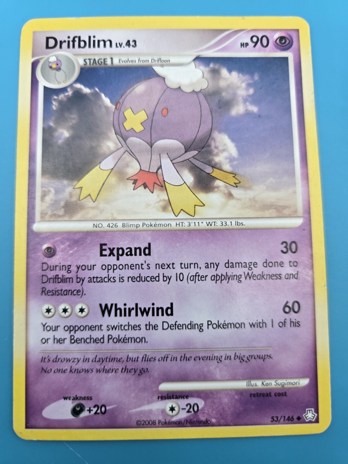 Drifblim 53/146 Legends Awakened Pokémon TCG Regular Lightly Played
