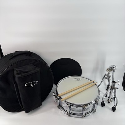 GP Percussion Snare Drum Kit w/case,sticks & stand Good Used Condition Free Ship