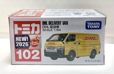 Takara Tomy / Tomica No.102 Toyota Hiace DHL Delivery Van / 1:64