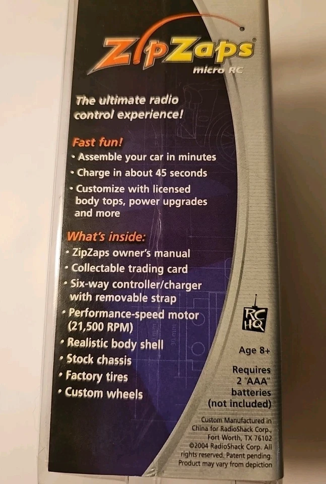 New ZipZaps Starter Kit Micro RC Car -  by Radio Shack - Image 4 of 4