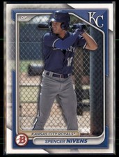 #BP-37 Spencer Nivens Bowman 2024 Bowman Prospects Kansas City Royals SB156