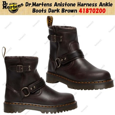 Dr. Martens Anistone Harness Stiefeletten Dunkelbraun 41870200 Herren Gr.