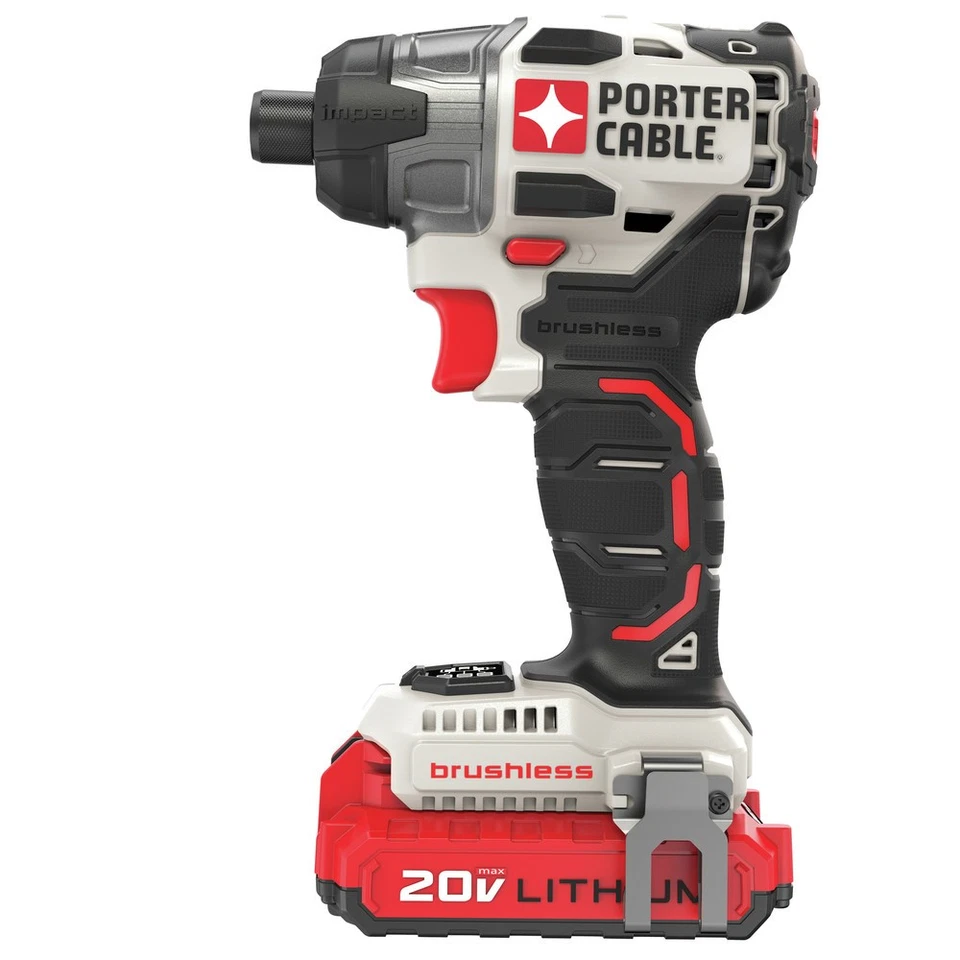 Porter-Cable PCCK647LB 20V MAX 1/4" Impact Driver Kit w/2 Batteries (1.5 Ah) New - Image 4 of 4
