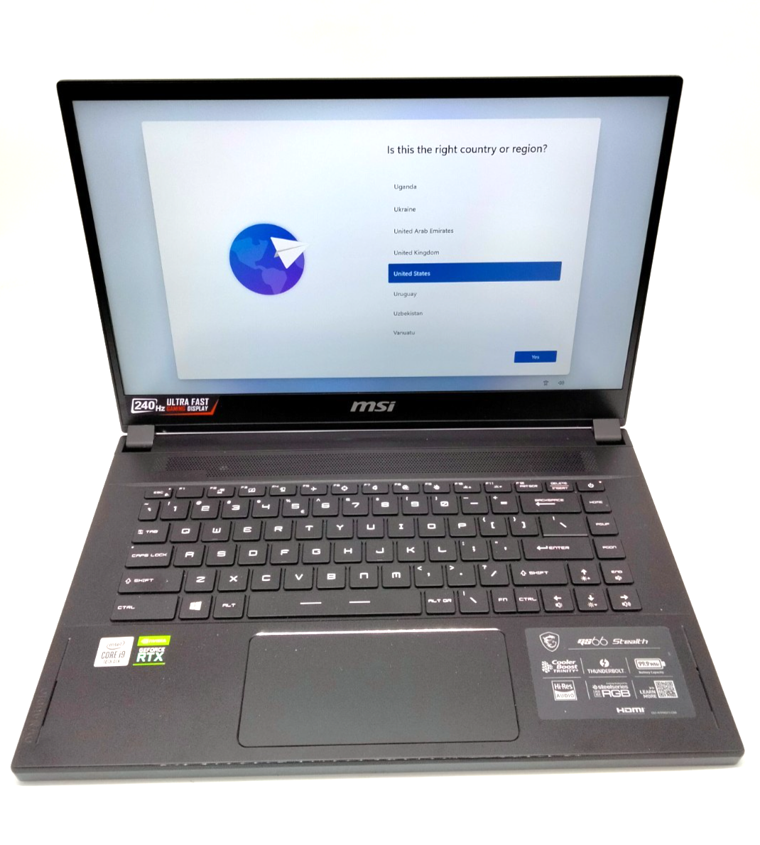 MSI GS66 Stealth i9-11900H 64GB RAM 2TB SSD RTX 3080 gaming laptop Win11