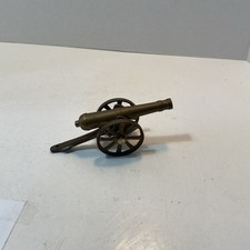 A Toy Model Cannon Used As A Desk Accessory Crafted From Brass And Cast Iron