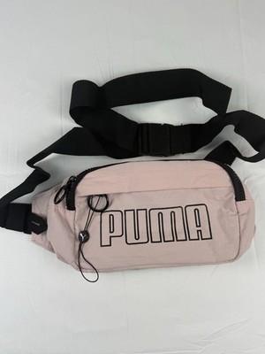 Puma Waist Bag Fanny Pack Pink Black Logo Adjustable Belt Bag New