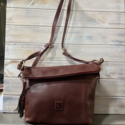 Dooney & Bourke Florentine Selina Crossbody Shoulder Bag Chestnut Color