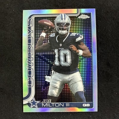 2025 Topps Chrome - Joe Milton CASE HIT  Logo Refractor Lightboard SSP #85