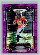 2023 Panini Prizm Marvin Mims Purple Pulsar Rookie #327