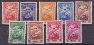 E7074: Macao #C7 15 Mint OG VF LH; CV $108
