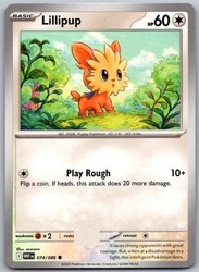 Lillipup 074/086 Common White Flare Pokemon