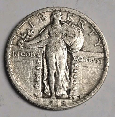1918 Standing Liberty Quarter VF