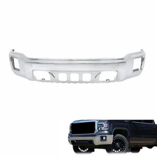 Front Bumper Chrome Sierra 1500 2014-2015 w/o Parking Sensor Holes 22902307
