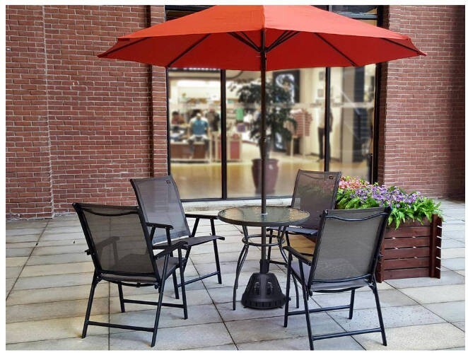 heated patio umbrella base Yaheetech 17.5