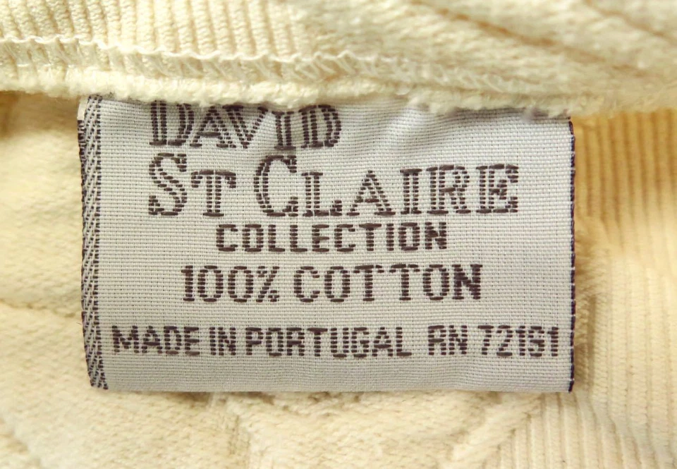 COLECCIÓN DAVID SAINT CLAIRE FUNDAS DE ALMOHADA CREMA MATELASSE 25" X 16" SHABBY CHIC Foto 4 de 4