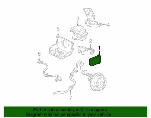 Módulo de control de frenos genuino GM 2000-2005 Chevrolet GMC Astro Safari LS 19244890 Foto 2 de 2