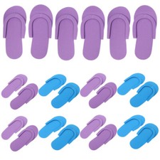 12 Pairs Toe Spa Slippers Salon Slippers Spa Party Favors Disposable Sandals