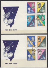Yemen 1965 FDC Mi.440/47 A Manned Spaceflights Space cl675