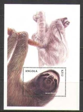 Angola 2000 Three Toed Sloth/Animals/Wildlife/Nature/Conservation 1v m/s  n22112