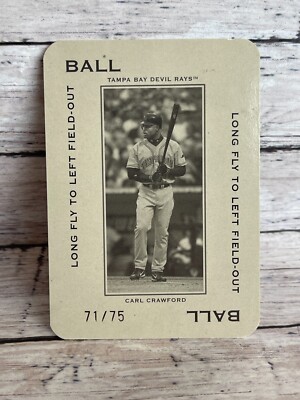 2005 Throwback Threads Polo Grounds CARL CRAWFORD #'d 71/75