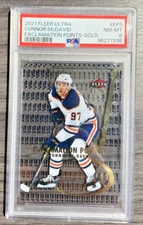 2021-22 Connor McDavid - UD Fleer Ultra GOLD - Exclamation Points - PSA 8 Pop 1