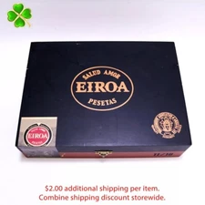 Eiroa BL 11/18 Empty Wood Cigar Box 9.25" x 7" x 2.25"