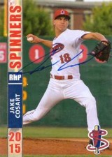 Jake Cosart signed 2015 Lowell Spinners Team Issued Card Auto Red Sox