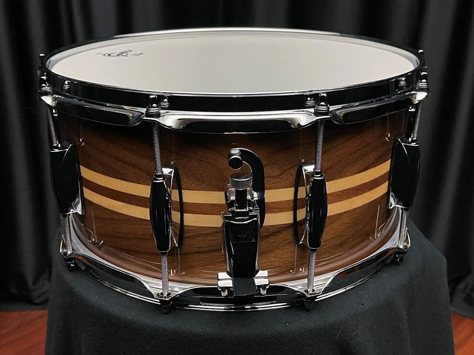 Gretsch Full Range 6.5x14 Walnut Snare Drum With Maple Inlays - Image 2 of 4
