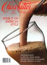 CHOCOLATIER Magazine September 1986 Milkshakes 25 Best Ice Cream Shops