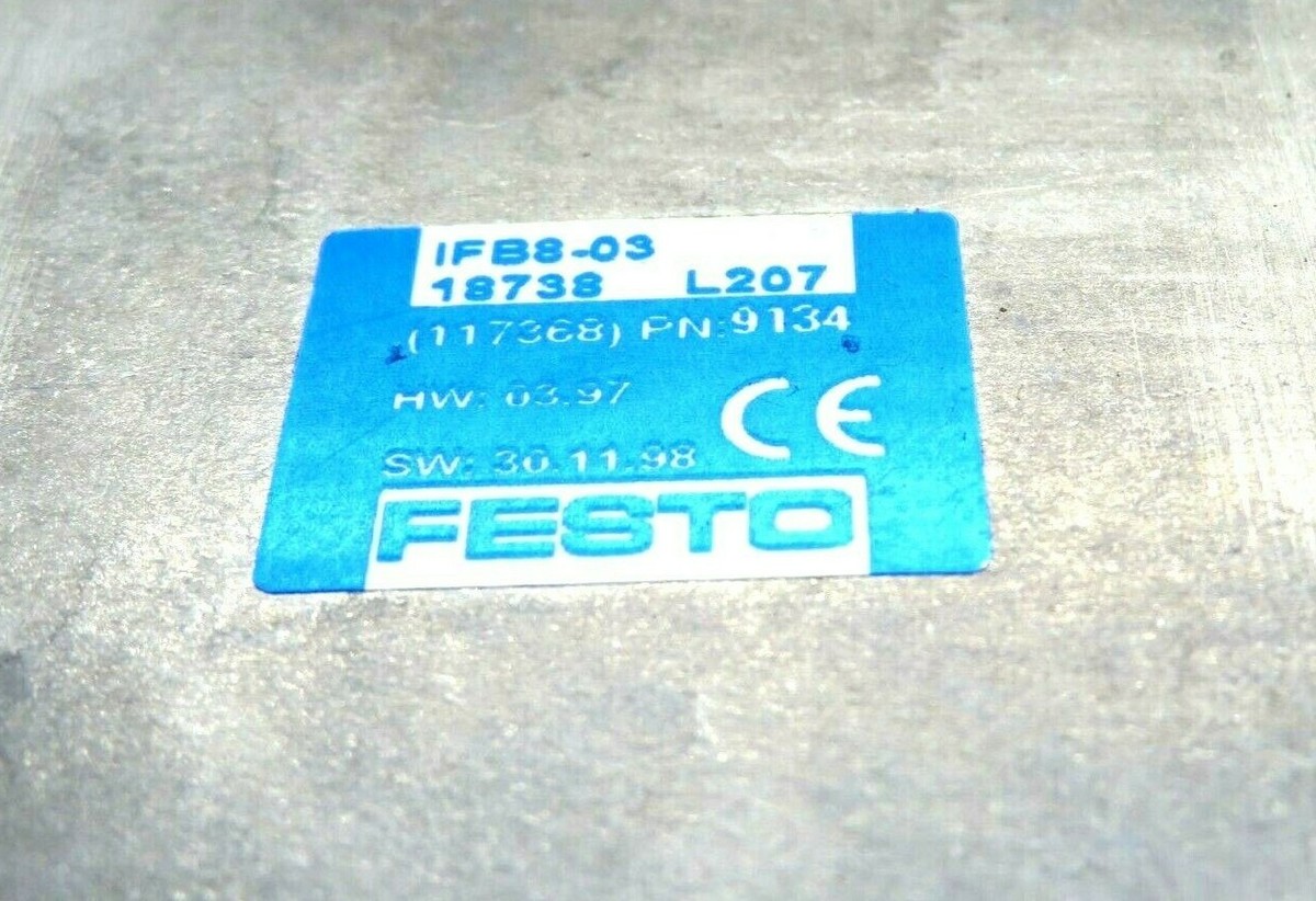 Festo IFB8-03 Blocco Di Controllo - Nuovo (Aperto Ma Mai Usato)