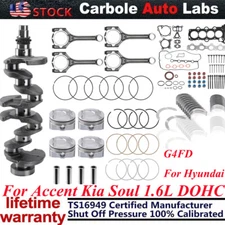 G4FD Engine Rebuild Piston Gasket Bearing Crankshaft Rod Fit HYUNDAI KIA 1.6L US