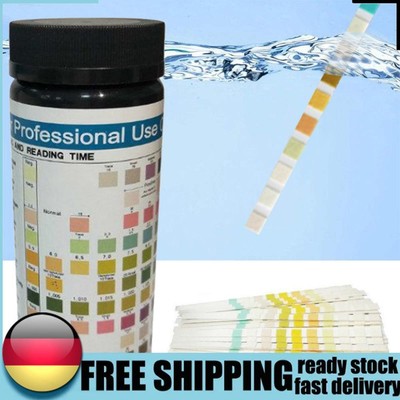 URS-10T 100pcs Swimming Pool Test Paper SPA Hot Tub Urine Acid Alkali Test Strip