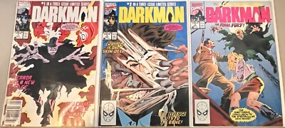 Marvel Comics Darkman #1, 2 & 3 Complete Series 1990 Horror Movie Ralph Macchio