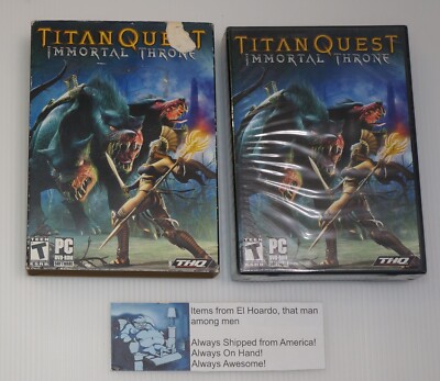 Titan Quest: Immortal Throne (PC, 2007) THQ Expansion Pack Factory Sealed Game