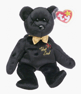Ty Beanie Baby The End 1999 Y2k Millennium Teddy Bear  Rare Errors