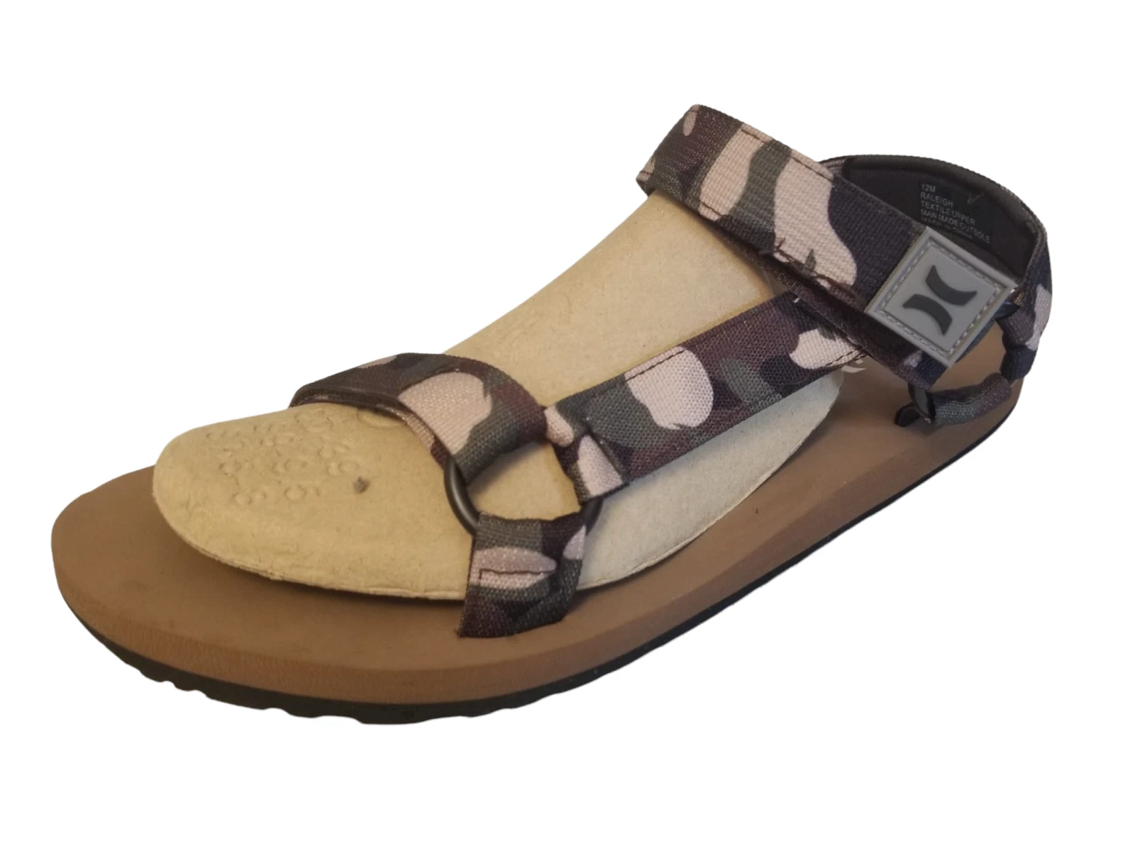 Hurley Strap Men's Sandals Camouflage Style Size 12M NWT
