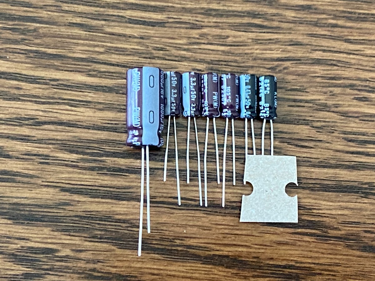 Technics SL-23 & SL-20 Speed Repair Kit Capacitor Upgrade