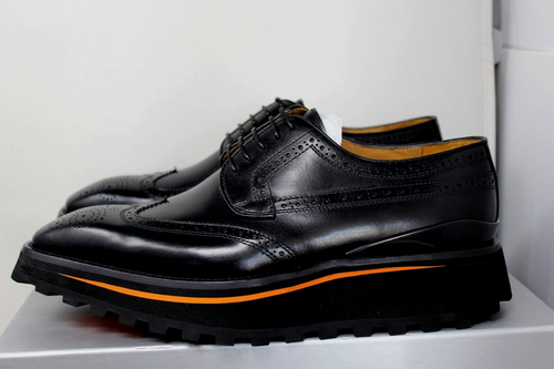 DIVINCH COLLECTION 2886B HANDCRAFTED CALFSKIN OXFORD SHOES BLACK SIZE 7 1/2 NIB - Picture 13 of 19