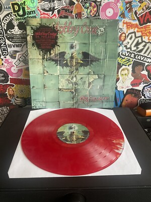 MOTLEY CRUE Dr Feelgood VG++ GHOSTLY RUBY CLEAR VINYL W/HYPE STICKER