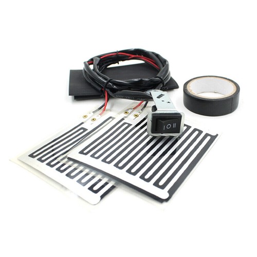 12V Adjustable Thermostat Motorcycle Quick Heated Hand Grip Pad Handlebar Heater - Picture 3 of 13