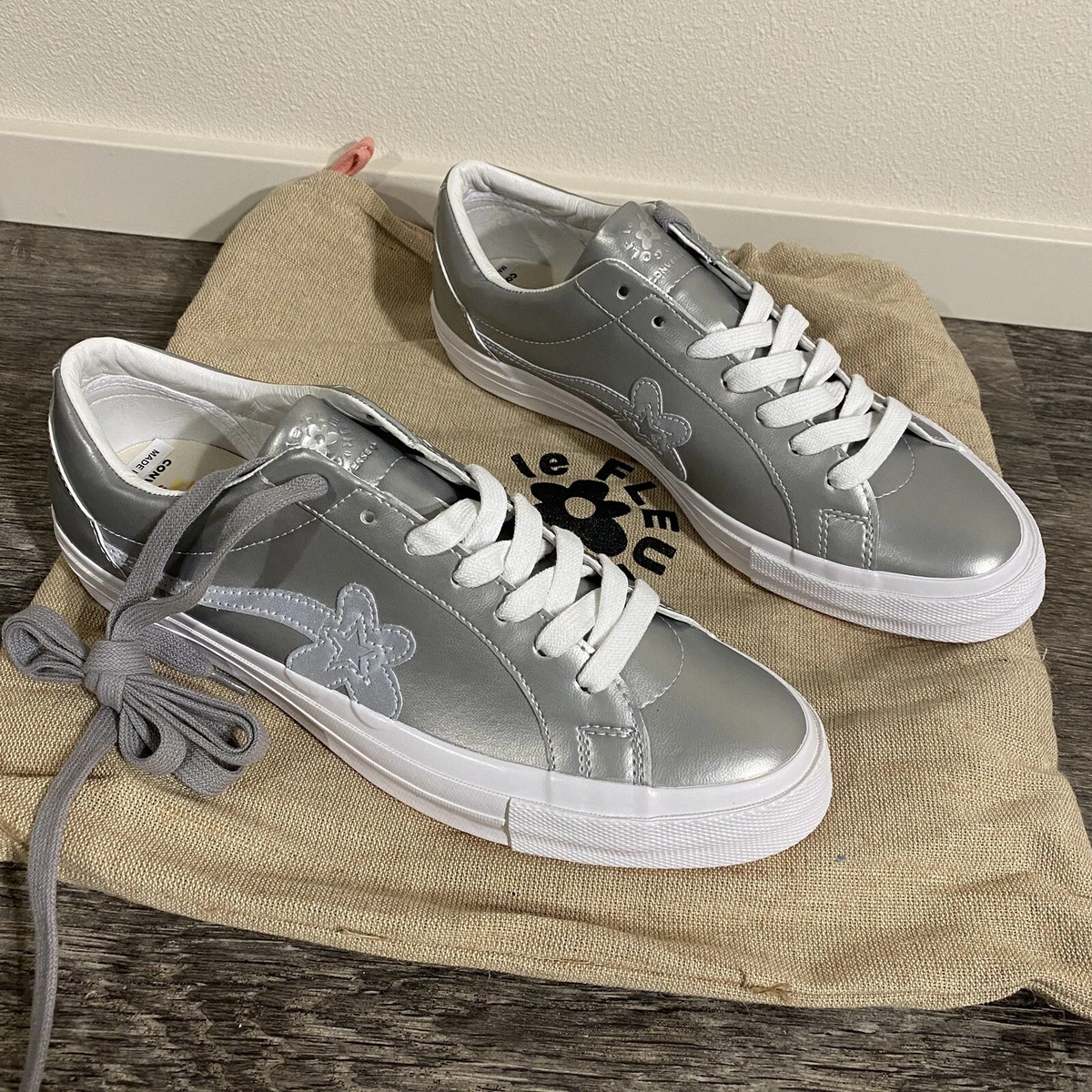 Converse golf hotsell le fleur silver