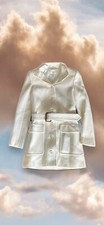 Women’s Saint Laurent Coat White Ysl Runway Coat Size F34 Authentic Ysl Coat
