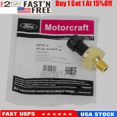 #ad 4C3Z 9J460 A Exhaust Back Pressure EBP Sensor 3 Fits 97 05 Diesel 6.0L 7.3L $17.99