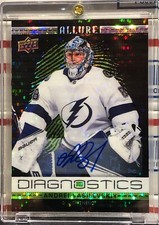 2020-21 UPPER DECK ALLURE ANDREI VASILEVSKIY, #D-8, AUTO, DIAGNOSTICS, CUP CHAMP