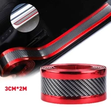 Carbon Fiber Car Door Sill Plate Scuff Cover Vinyl Sticker Sticker Accessories M