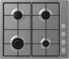Candy Piano Cottura 4 Fuochi a Gas 60 cm Inox Idea CHW6LX