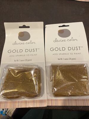 Gold Dust Add Sparkle To Any Paint Devine Color 1oz Ea. Package Set Of2 FreeShip